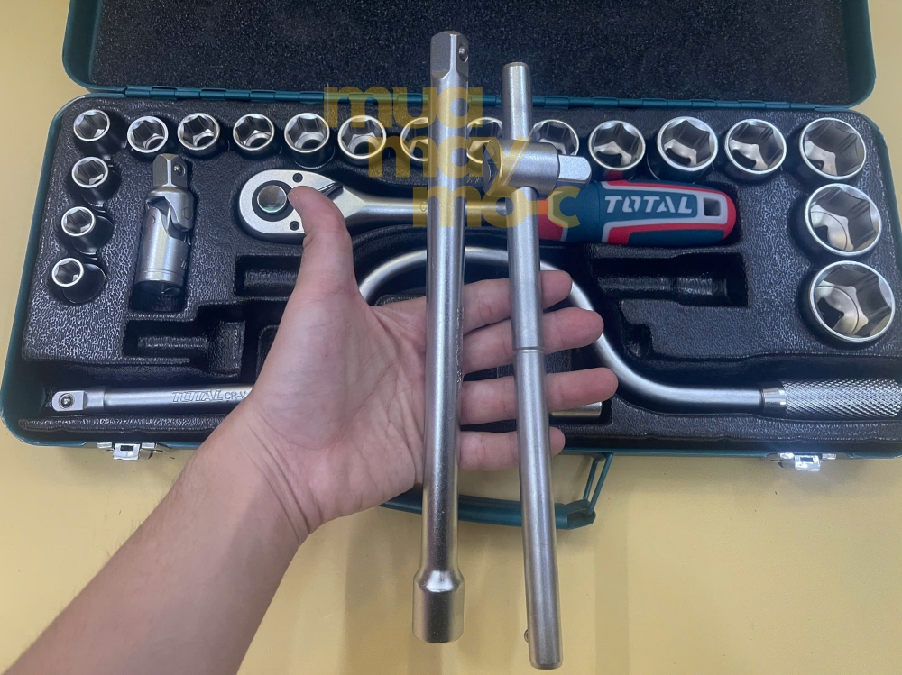 Bộ tuýp 1/2″ 24 chi tiết Total THT141253 10-32mm