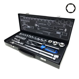 Bộ tuýp 1/2″ 6 cạnh 24 món hệ mét Licota ALT-5002F