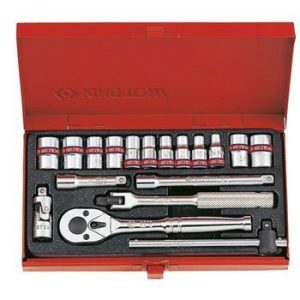 Bộ tuýp 18 chi tiết hệ inch bông Kingtony 2019SR 1/4″