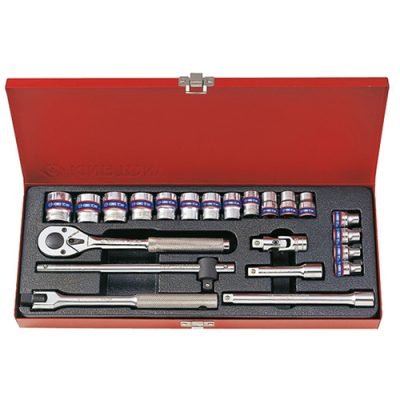 Bộ tuýp 22 chi tiết hệ mét KINGTONY 3523MR 3/8”