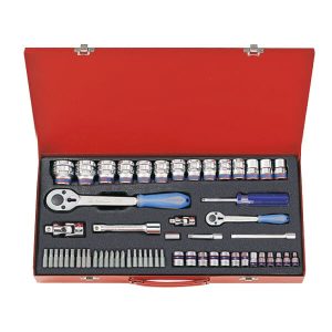 Bộ tuýp 58 chi tiết hệ mét Kingtony 7558MR (1/4″ + 1/2″)