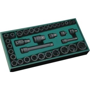 Bộ tuýp đen 36 chi tiết Sata 09914 (3/8″ & 1/2″)