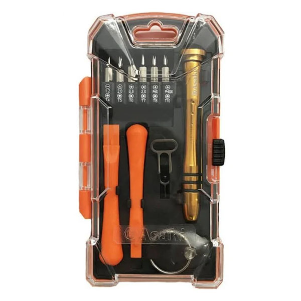 Bộ vít sửa điện thoại 17 chi tiết Asaki AK-9077
