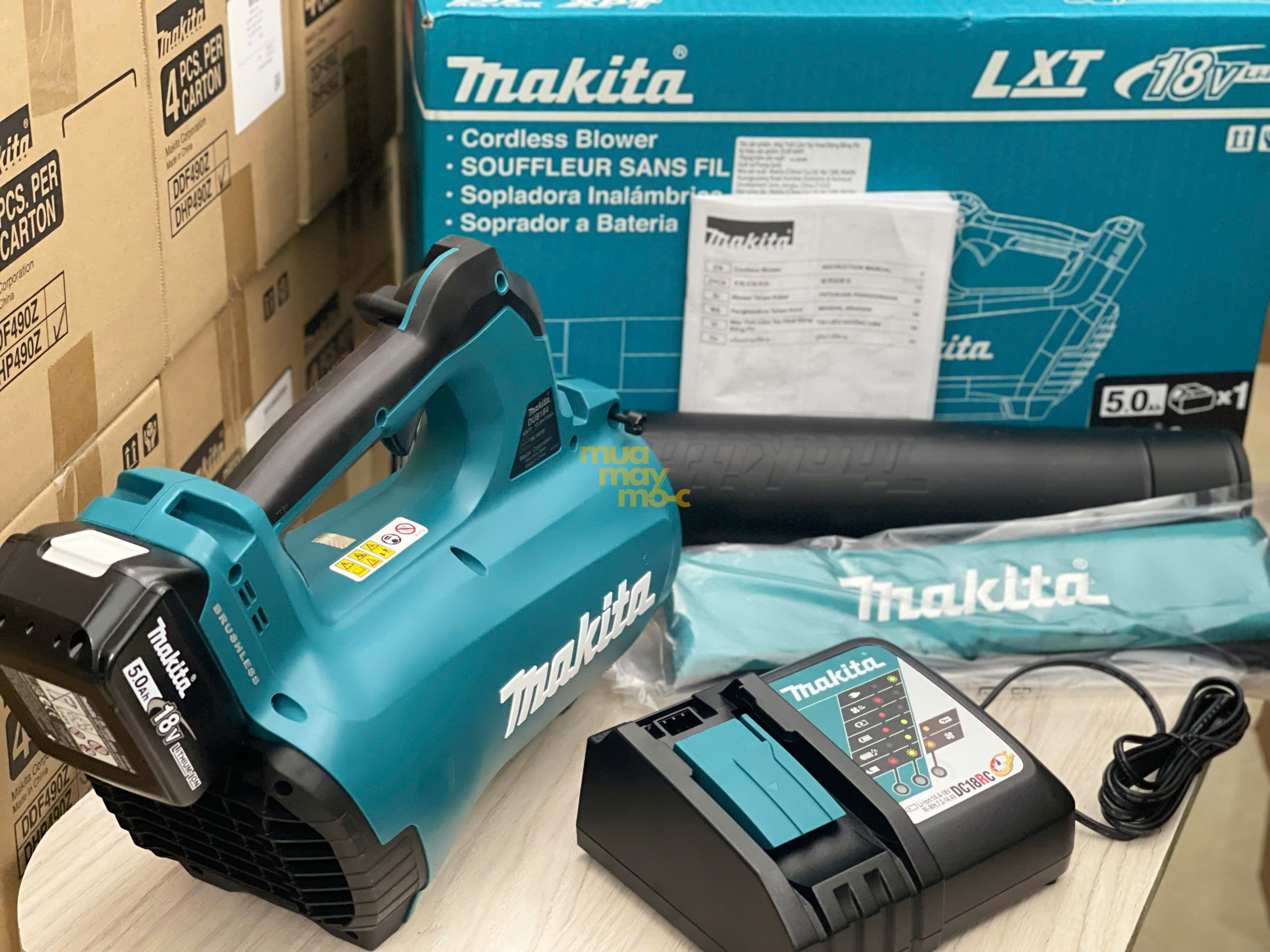 Máy Thổi Lá Dùng Pin Makita DUB184RT (18V | 1 Pin 5.0Ah)