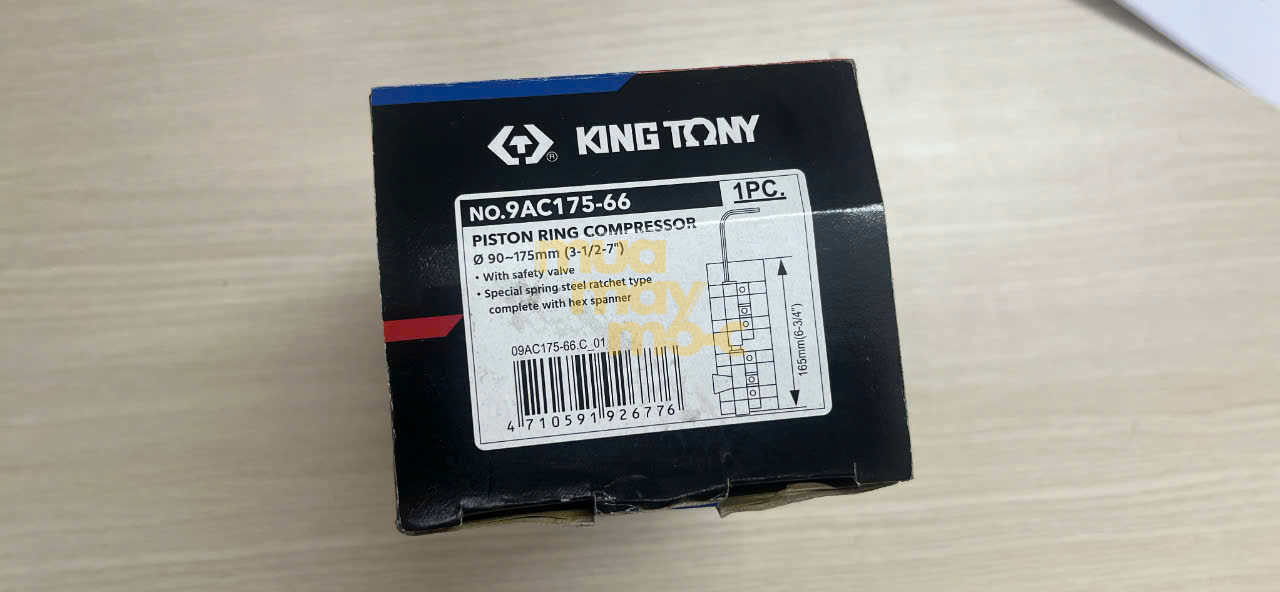 Thông tin mã hàng Kingtony 9AC175-66 trên bao bì