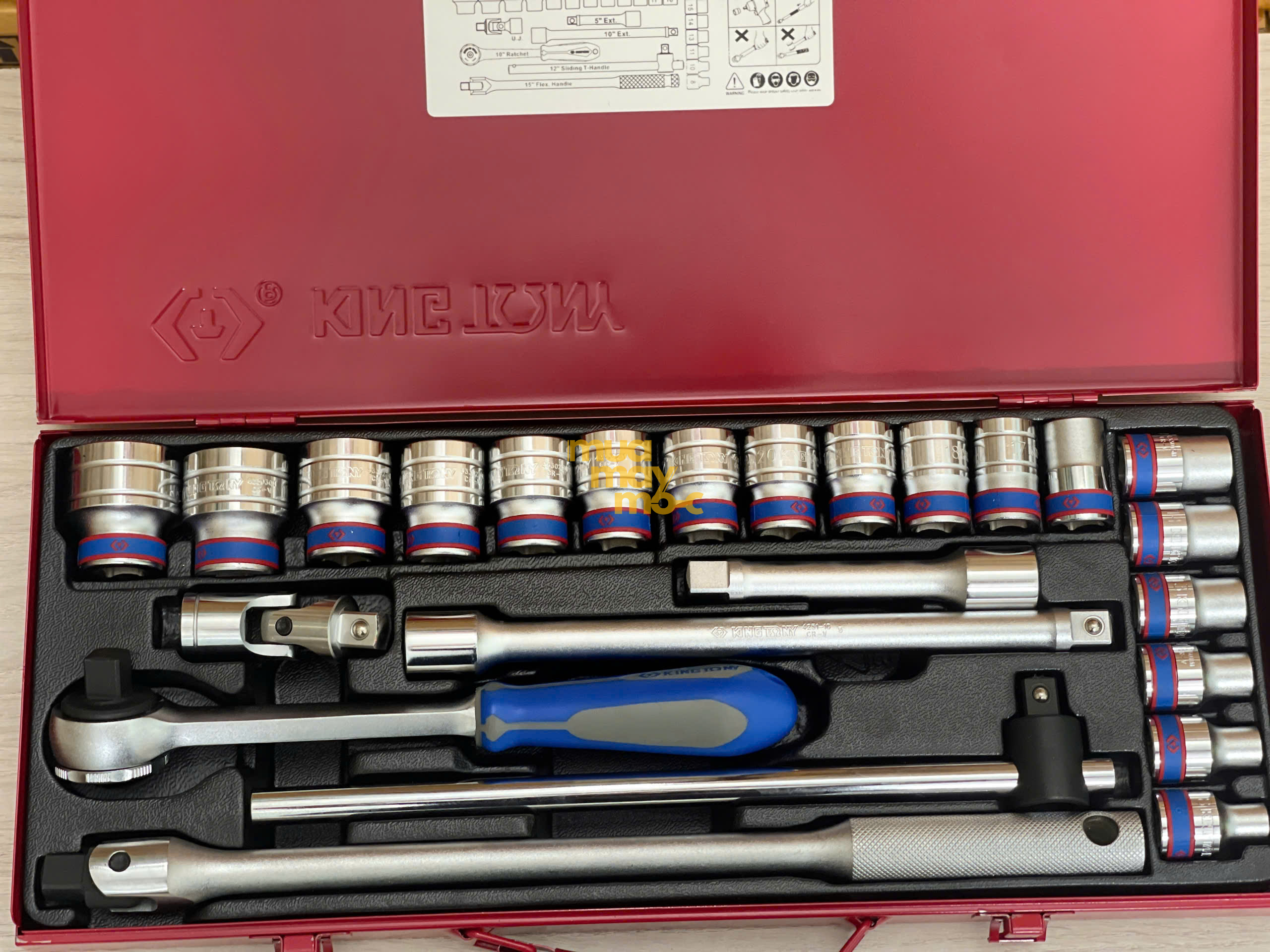 Chất liệu thép Cr-V bền bỉ của KingTony 4026MR04