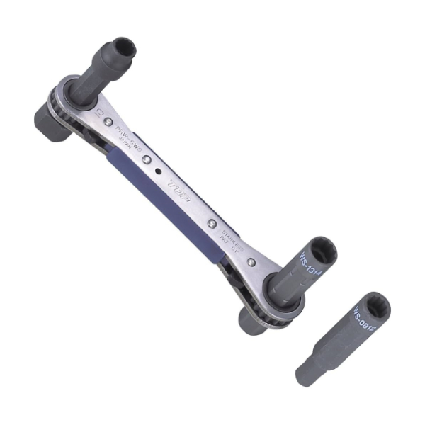 Cờ lê bánh cóc 4 đầu tuýp thân nhôm loại trượt 2 đầu TOP Japan PRW-5WSK