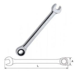 Cờ lê vòng miệng tự động 6mm Sata 43602