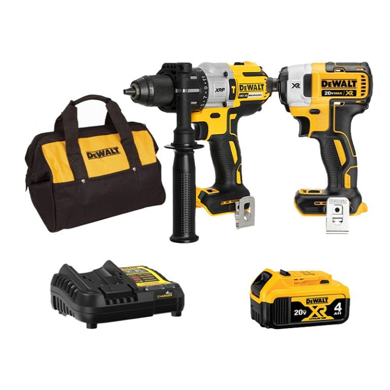 Combo Máy Khoan Vặn Vít Pin 18V DeWALT DCD996N-KR & Máy Vặn Vít Pin 18V DeWALT DCF887N-KR Cùng 1 Đế Sạc (Tặng Kèm 1 Pin)