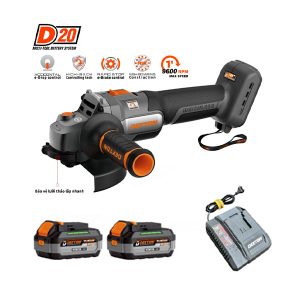 Combo máy mài góc dùng pin 20V Dekton D20-AG9600PRO (2 Pin 4.0Ah& Sạc)