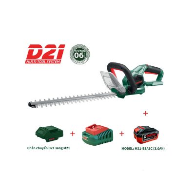 Combo máy tỉa hàng rào Dekton D21-CHR610 (kèm 1 pin 1 sạc)