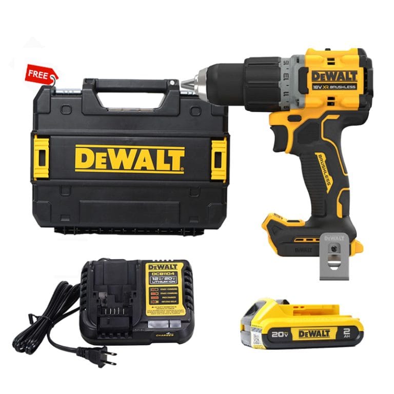 Combo Siêu Tiết Kiệm Dewalt – Máy khoan pin DCD800 + Pin 20V-2.0Ah + Bộ sạc DCB1104 Tặng Vali nhựa