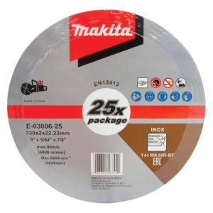 Đá cắt kim loại (230X2.0X22.23MM Makita E-03006