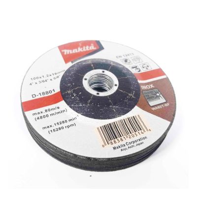 Đá cắt mỏng cho Inox/thép WA60T 100x1.2x16mm Makita D-18801