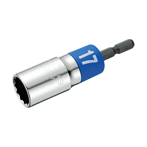 Đầu tuýp vặn ốc chuôi lục giác 17mm loại 12 cạnh TOP Japan EDX-17S