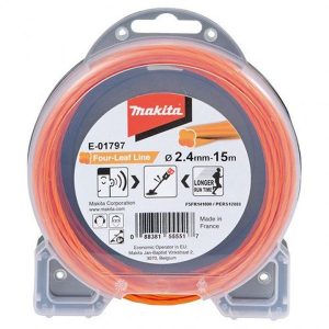 Dây cước cắt cỏ, cam 15Mx2.4mm Makita E-01797