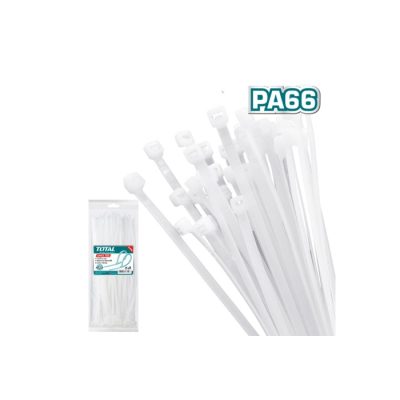 Dây rút nhựa màu trắng Total THTCT15025 2.5x150mm