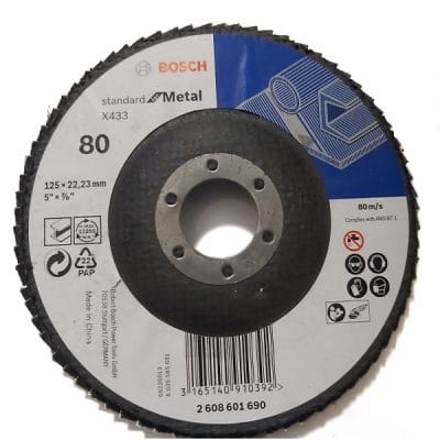 Đĩa nhám xếp Bosch Alox P80 125mm 2608601690