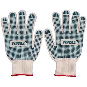 Găng tay dệt kim có đốm chấm nhựa size XL Total TSP11102