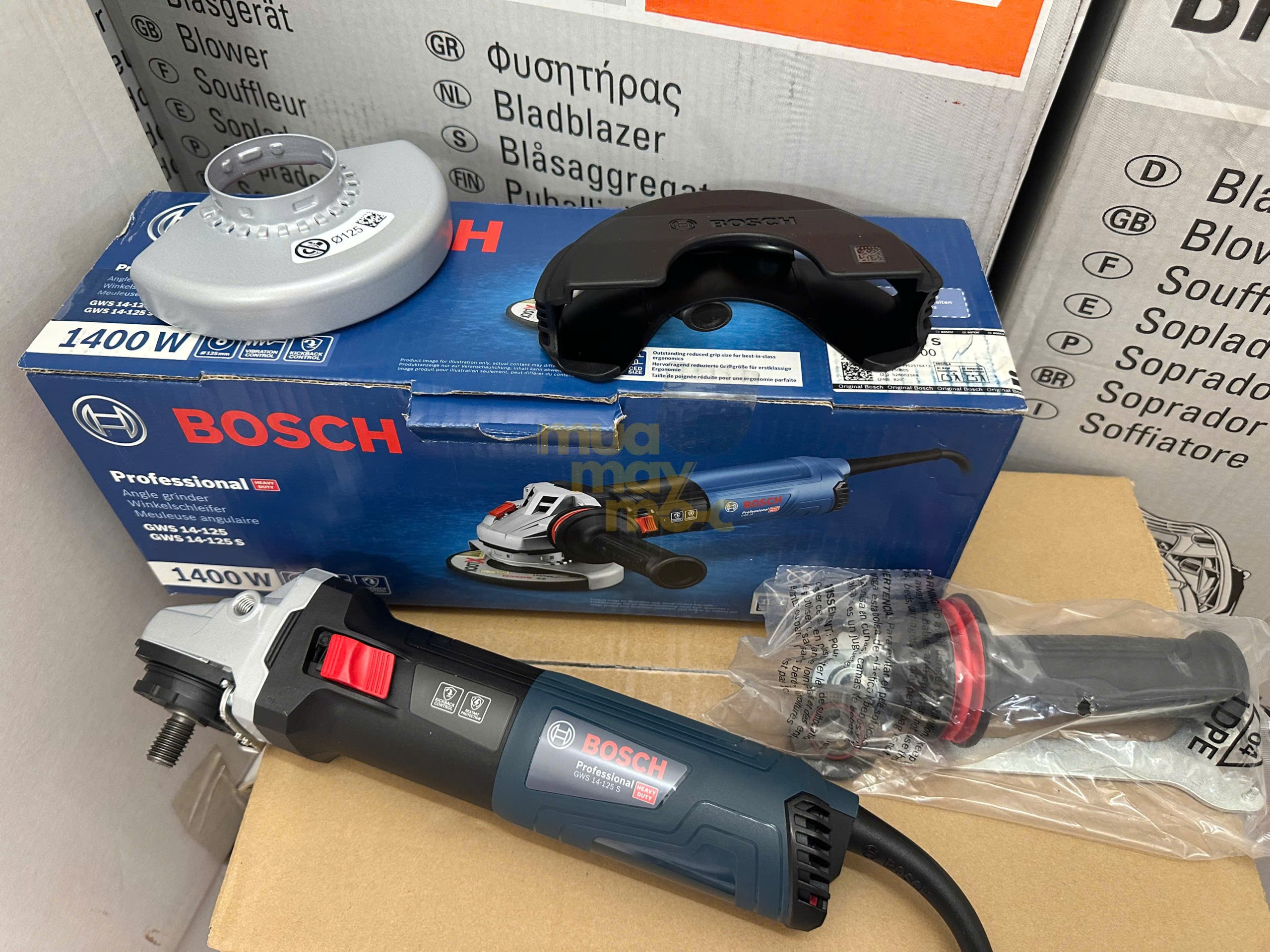 Trọn bộ máy mài góc Bosch GWS 14-125 S