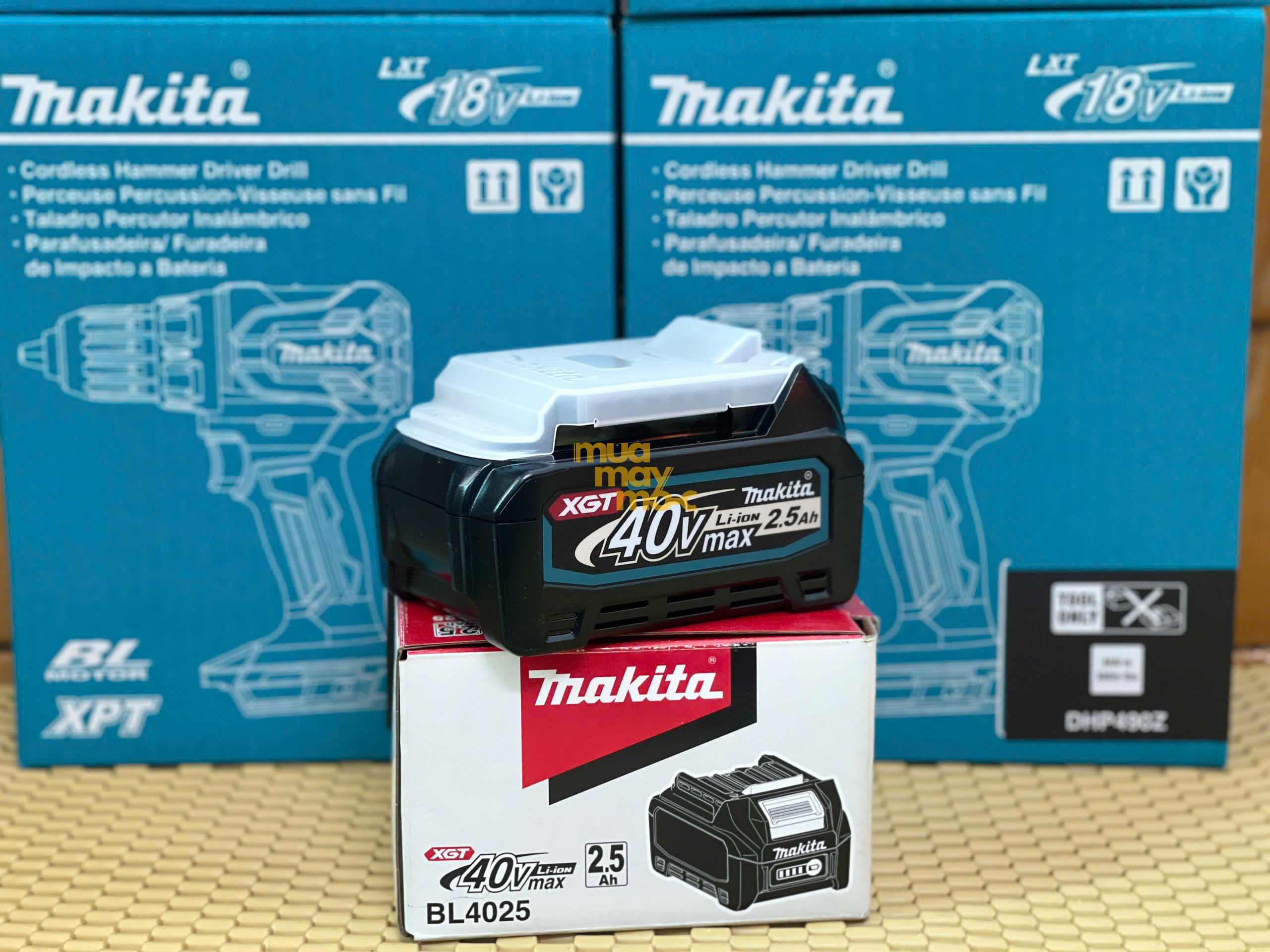 Đóng gói pin Makita BL4025 chính hãng