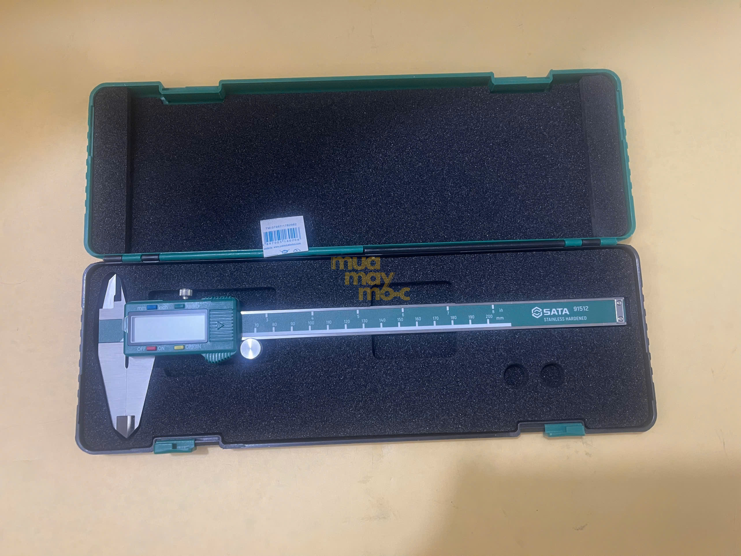Đóng gói thước cặp Sata 91512 chính hãng