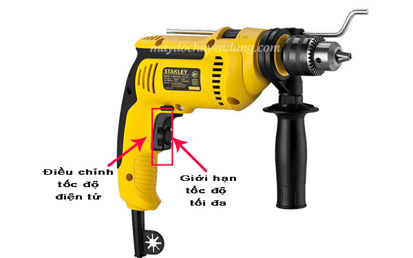 Cài đặt chế độ và cấp số trên máy khoan cầm tay