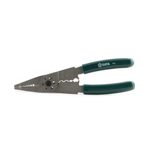 Kềm cắt, tuốt dây điện 8″ Sata 97521