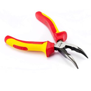 Kìm mũi cong cách điện SATA SC70181 6″