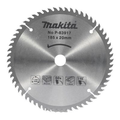 Lưỡi cắt gỗ hợp kim 185x20mm x 60T Makita P-83917