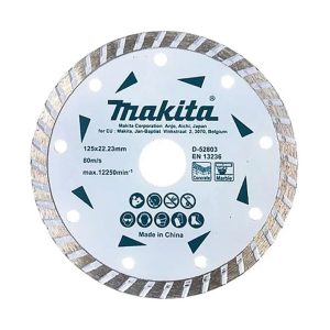 Lưỡi cắt lượn sóng cho đá cẩm thạch 125×22.23mm Makita D-52803