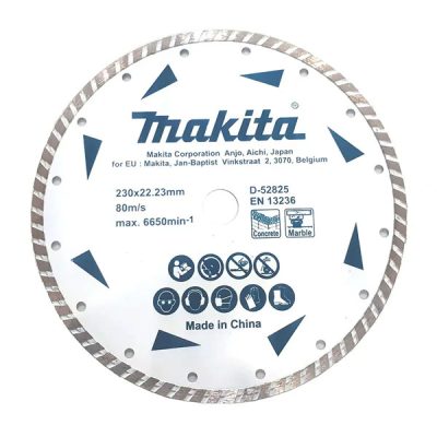 Lưỡi cắt lượn sóng cho đá cẩm thạch 230x22.23mm Makita D-52825