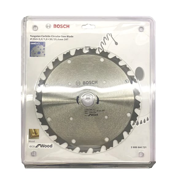 Lưỡi cưa gỗ CoolTeq 254×2.2/1.6x30mm T24 Bosch 2608644721 (24 Răng)