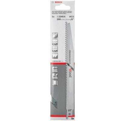 Lưỡi cưa kiếm gỗ S2345X Bosch 2608654404 (Bô 5 lưỡi)