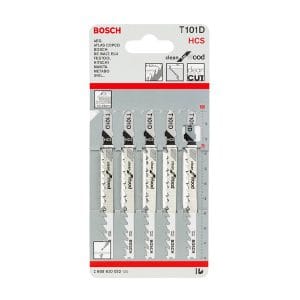Lưỡi cưa lọng gỗ T101D (bộ 5 lưỡi) Bosch 2608630032