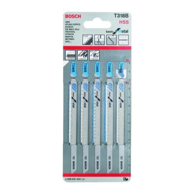 Lưỡi cưa lọng T318B (bộ 5 lưỡi) Bosch 2608631404