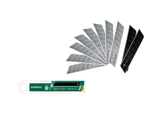 Lưỡi dao rọc thẳng thép 18mm Sata 93433A