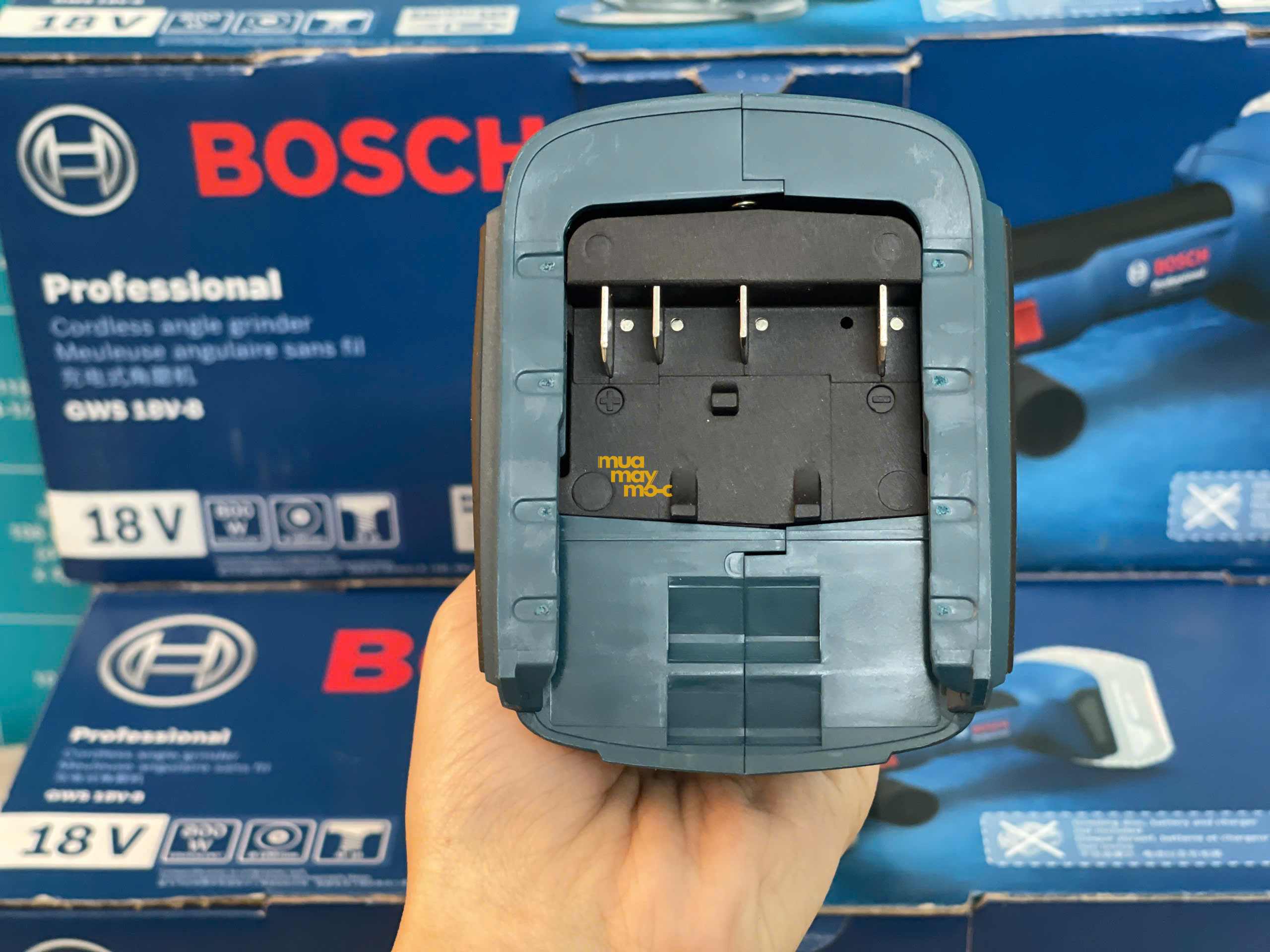 Thân Máy Mài Góc Dùng Pin Bosch GWS 18V-8 Solo (100mm)