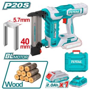 Máy bắn đinh chữ U dùng pin 20V Total TCSNLI6008 (1 Pin 2Ah & Sạc)