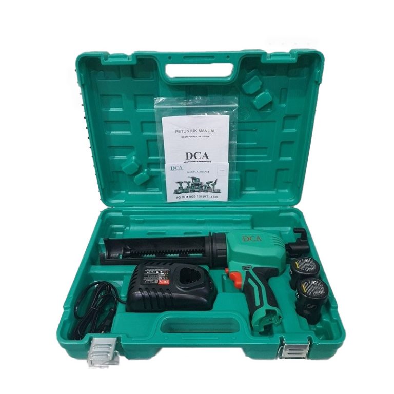 Máy băn kéo silicon dùng pin 12V DCA ADPJ12AK (2 Pin, 1 Sạc)