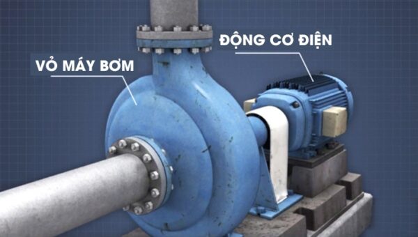 Cấu tạo ngoài máy bơm ly tâm
