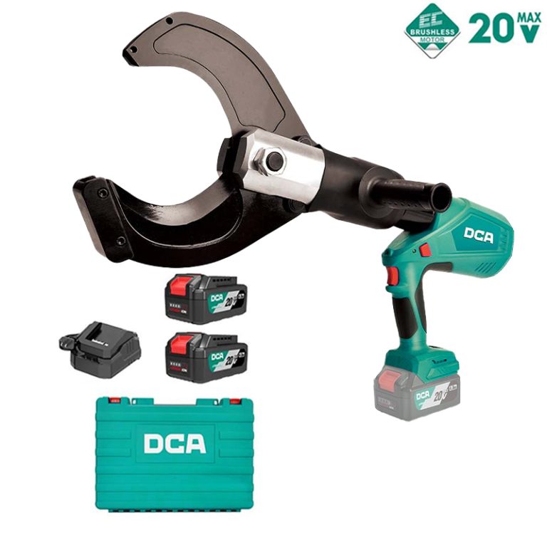 Máy cắt cáp thủy lực dùng pin 20V DCA ADYJ120EM (Kèm 2 Pin 4.0Ah & 1 Sạc)