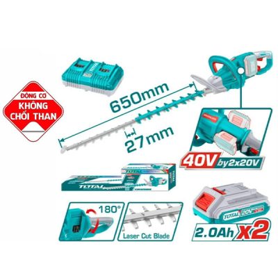 Máy cắt hàng rào dùng pin 20V Total THTLI400282