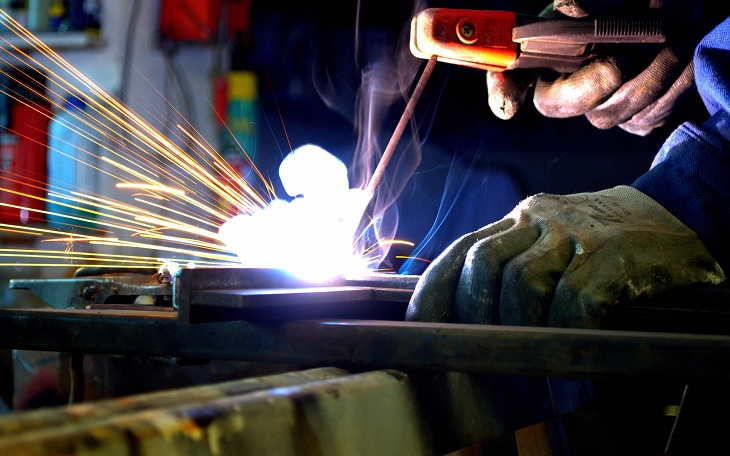 Máy hàn que hồ quang tay dùng hàn sắt thép dày