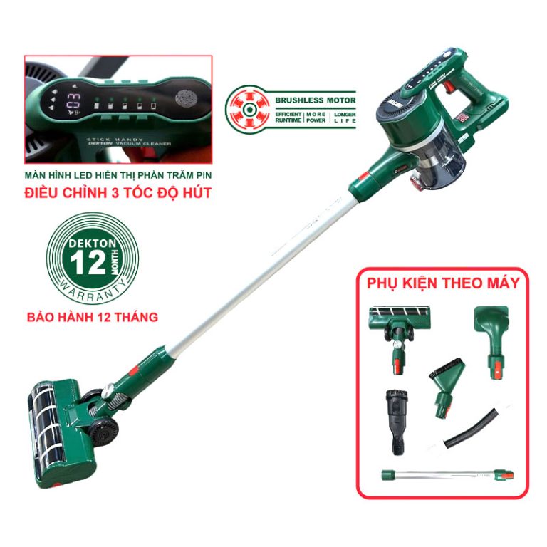 Máy hút bụi dùng pin 21V Dekton M21-HB02BL (Chưa Pin & Sạc)