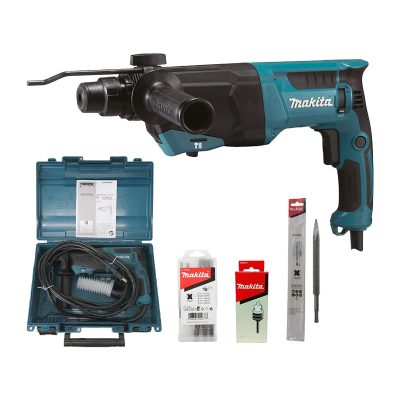 Máy khoan búa 3 chức năng 800W Makita HR2670X5 (Kèm phụ kiện)