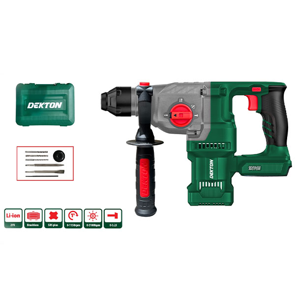 Máy khoan búa dùng pin 21V Dekton M21-RH2603PLUS (Chưa Pin & Sạc)