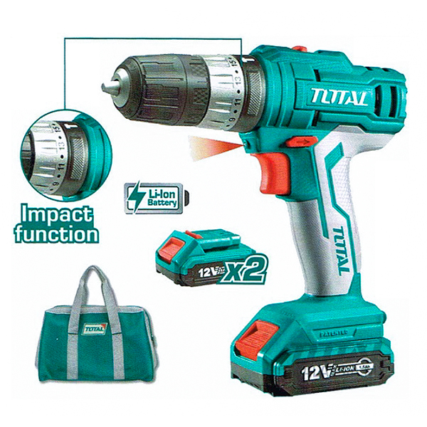 Máy khoan động lực dùng Pin 12V Total TIDLI1222