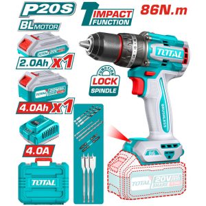 Máy khoan động lực dùng pin 20V Total TIDLI20868 (1 Pin 2.0Ah, 1 Pin 4.0Ah)