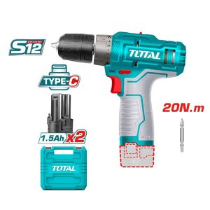 Máy khoan pin Lithium-ion 12V Total TDLI12202 (Không kèm sạc)